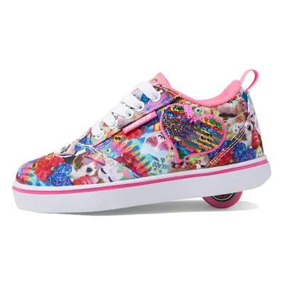 HEELYS Girl's Pro Prints (Little Kid/Big Kid/Adult) Neon Pink/Laven