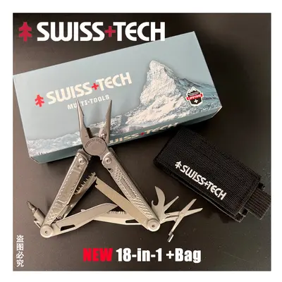 (New in 1) SwissTech Folding Multitool Pliers Multi-functional Combination Tool Pliers Folding S