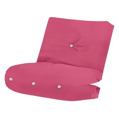 (PINK) Seater Fibre Filled Futon Mattress