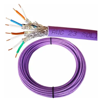 25m CAT6a S/FTP LSZH Cable Low Smoke Shielded Screened Pure Copper AWG Data