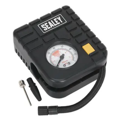 Portable 12V Tyre Inflator / Mini Air Compressor & Work Light Car & Motorcycles