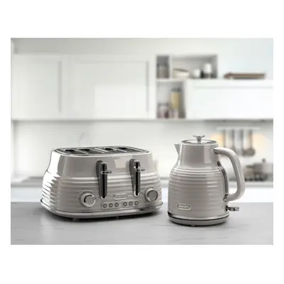 (Taupe) Daewoo Sienna Cordless Jug Kettle and Slice Toaster Set Rapid Boil