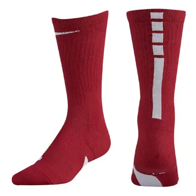 NIKE Elite Basketball Crew Socks (University Red/White Medium)