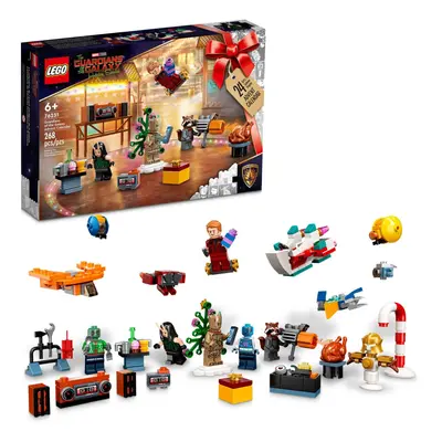 LEGO Marvel Studios Guardians of The Galaxy Advent Calendar Building Toy Set and Minifigures for