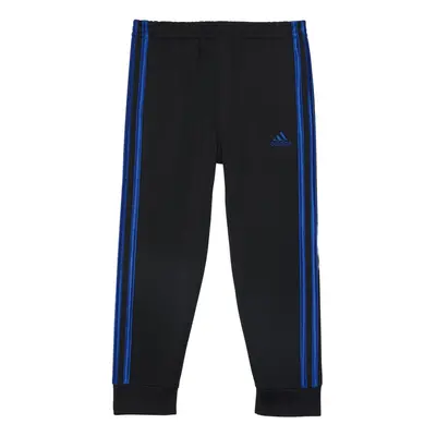 adidas Boys' Iconic Tricot Jogger Pants with Drawcord Black with Coll