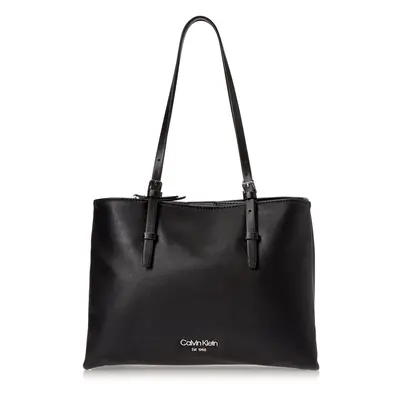 Calvin Klein Penny Triple Compartment Tote Black/Silver One Size