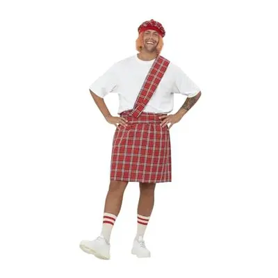 Costume & Party Mens Scotsman Fancy Dress Costume Kilt Burns Night Tartan Scottish Outfit Stag D