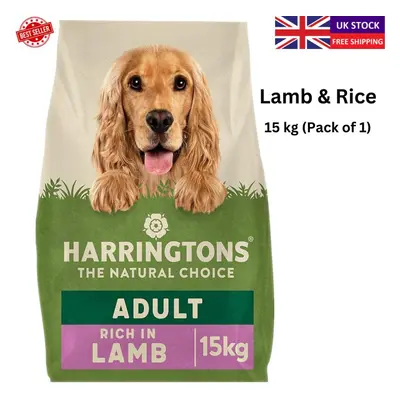 (Adult Dog Food Lamb & Rice - 15kg) Harringtons Complete Dry Dog Food