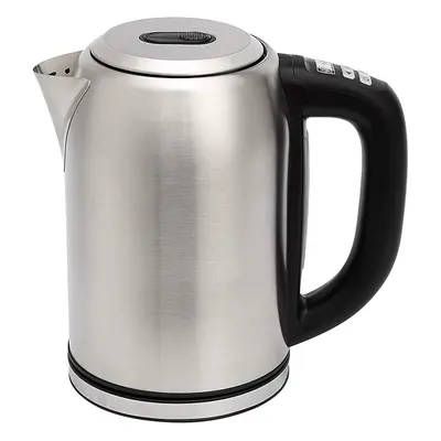 Amazon Basics Stainless Steel Kettle with Digital Display, Strix Controller, Keep Warm Function,