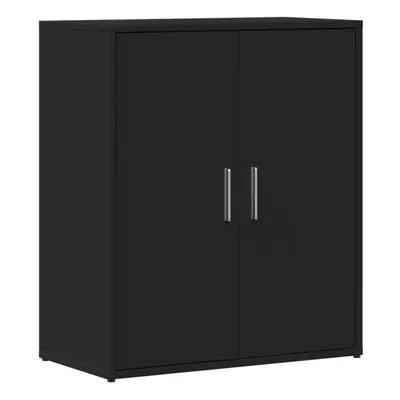 (black) vidaXL Sideboard Cupboard Side Cabinet Highboard Concrete Grey Engineered Wood