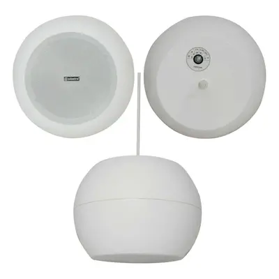 5" 20w White Hanging Suspended Pendant Ceiling Speaker 100v & 8ohm Background