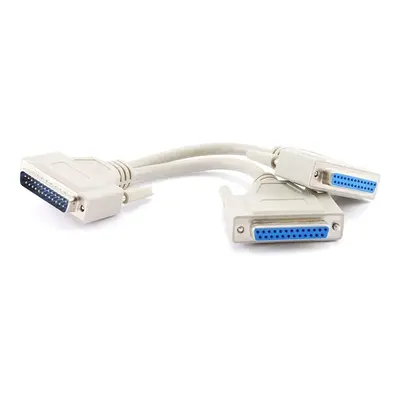 CablesOnline inch DB25 Parallel Male/Dual Female Y-Splitter Printer