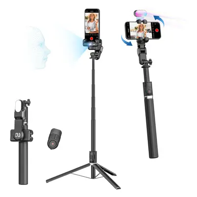 (Smart M2Pro, Black) Automatic face tracking tripod degree rotation