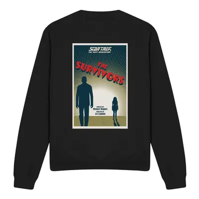 (L, Black) Star Trek Unisex Adult The Next Generation Season Episode Sweatshirt