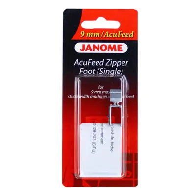 Janome AcuFeed Zipper Foot (Single) #202128007 Sewing Machines