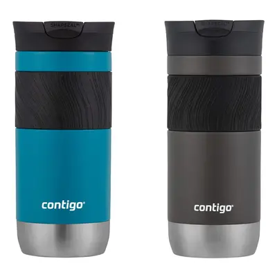 Contigo Byron 2.0 Stainless Steel Travel Mug with SNAPSEAL Lid 16oz. Pack Sake/Juniper