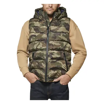 Tommy Hilfiger Men's Hooded Puffer Vest Camouflage X-Large