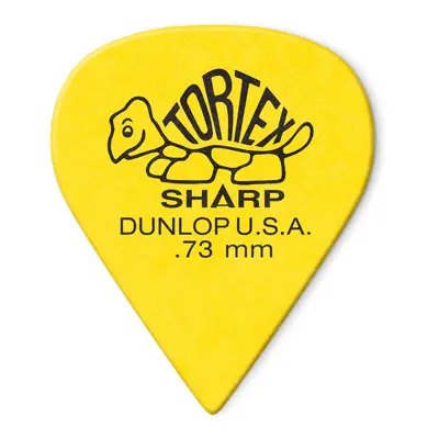 Dunlop Tortex Sharp guitar Picks 73mm Yellow Pack