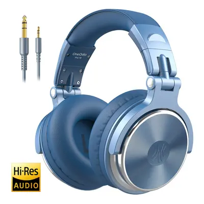 (Sky-Blue) Oneodio Over Ear Headphones Hifi Studio DJ Headphone Wired Monitor Music