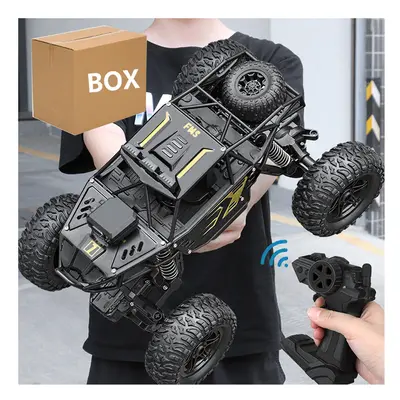 (28cm 8K Black) 4/6WDRC CAR with Led lights 2.4G Cross-country Climbing Spray Racing Car Remote 