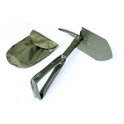 (Green - Big) Folding Shovel Portable Multifunction Stainless Steel Survival Spade Trowel Campin