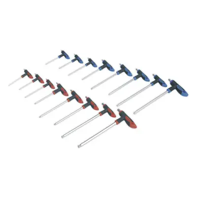 16 Piece T-Handle TRX-Star & Hex Key Set - to 200mm - Comfort Grip Handle