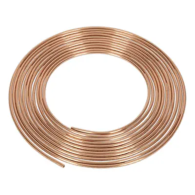 25ft Brake Pipe Copper Tubing - Gauge - 3/16 Inch Pipes - 215bar Max Pressure