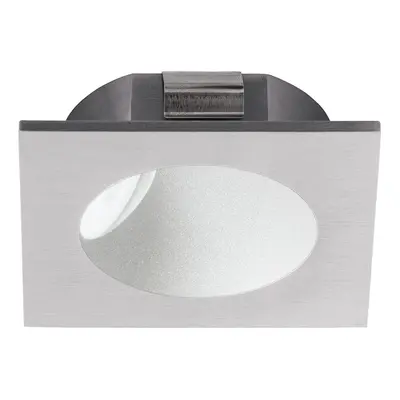 Wall / Ceiling Flush Downlight Silver Spotlight Aluminium 2W Built in LED