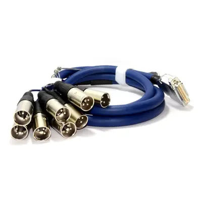 kenable Pin D Sub Male to Eight XLR Pin Plug Audio Cable Lead 2m