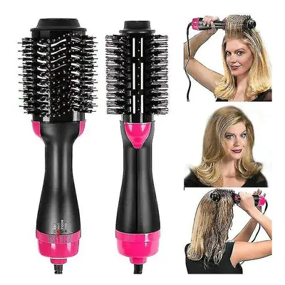 3 In1 Electric Hair Dryer Brush Curler Comb Rotating Straightener Hairdryer Comb