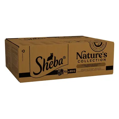 SHEBA Natures Collection Cat Pouches Mixed Selection in Gravy 72x85g pack