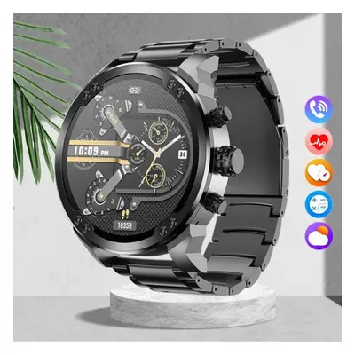 (black) Sacosding New Waterproof Hd Bluetooch Call Men&apos;s Smartwatch Voice Control - Bp/hr/s