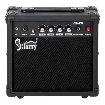 20W Electric Guitar Amplifier Portable Compact Practice Amp Black