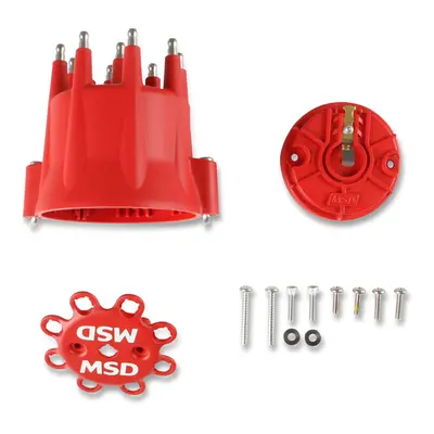 MSD Ignition Standard Cap/Rotor Kit, Red