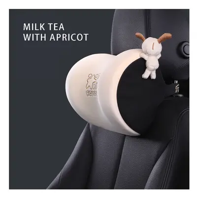 (T-663M-X) Car Seat Headrest Neck Pillow Lumbar Pillow Automatic Memory Foam Protection