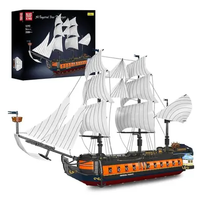 (13192) Mould King Pirate Ship Building Block The Moc Imperial Flagship Model Toys Assembly Ship