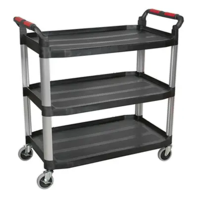 3 Level Wheeled Composite Workshop Trolley - x x 960mm - 40kg Per Shelf