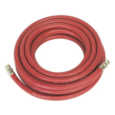 Rubber Alloy Air Hose with 1/4 Inch BSP Unions - Metre Length - 10mm Bore