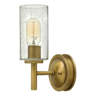 Wall Light Sconce Retro Clear Wet Look Clear Glass Heritage Brass LED E27 100W