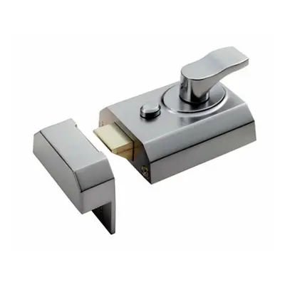 Contract Rim Cylinder Nightlatch 60mm Satin Chrome Door Security Lock