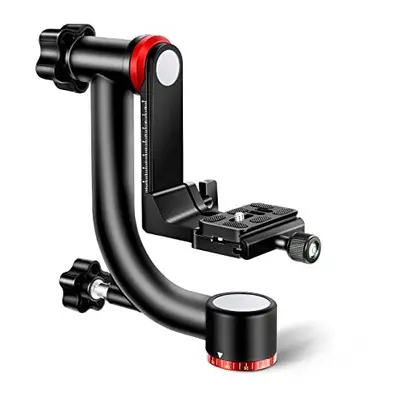 GM101 Professional Heavy Duty Aluminum Alloy Gimbal Tripod Head with Quick Release Plate Bearing