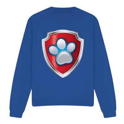 (XXL, Royal Blue) Paw Patrol Unisex Adult Badge Sweatshirt