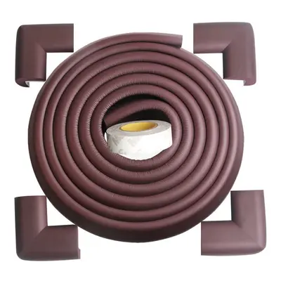 (Brown) Corner Guards and Edge Guard - 2.2m / 7ft [ 6.5ft Edge Cushion + Corner Cushion] Premium