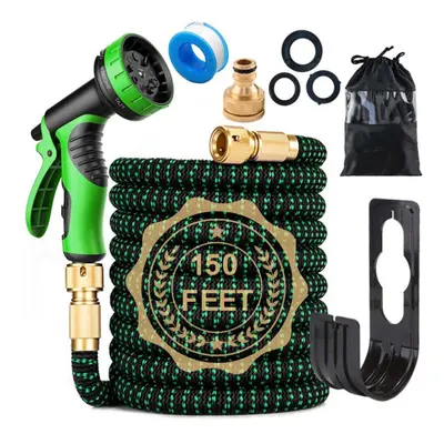 (150FT+10 Mode) Expandable Garden Hose Flexible Water Pipe Pattern Spray Gun