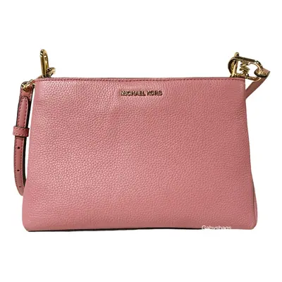 Michael Kors Trisha Medium Triple Compartment Crossbody Bag Rose Pink