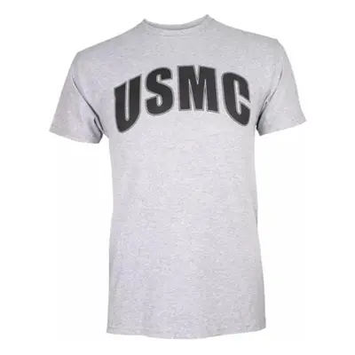 USMC T-Shirt Grey/Black Imprint - Large