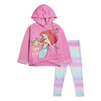 Disney Princess Ariel Little Girls Pullover Hooded Legging Set Princes