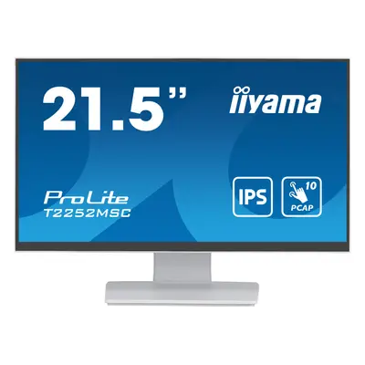 54,5cm/21,5" (1920x1080) iiyama ProLite T2252MSC-W2 16:9 FHD IPS Touch 5ms HDMI DP Speaker White