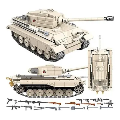 General Jim's Military Brick Building Set - WW2 German Army King Tiger Panzer VI Tank Building B