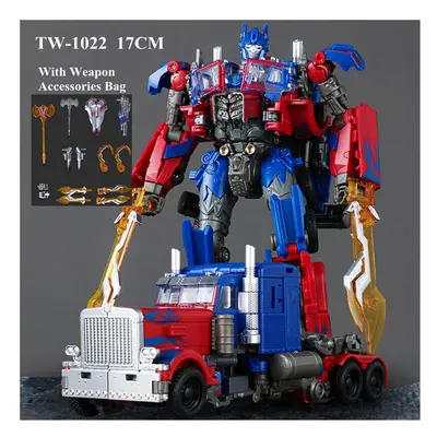 (TW-1022 With Weapon) 16.5CM Transformation Anime Action Figure Toys Cool KO G1 Robot Car Model 